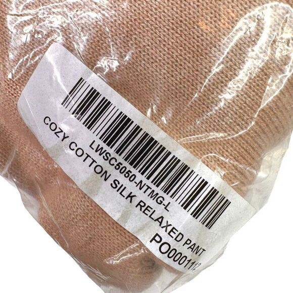 Lunya Cozy Cotton Silk Relaxed Wide Leg Loungewear Pants - Size Large - Picture 5 of 9